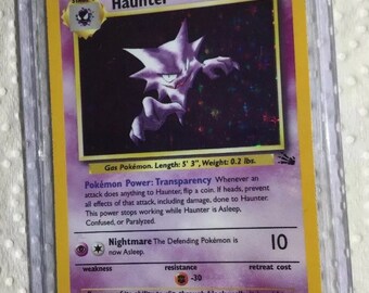 ポケモン - Haunter ゴースト 1ED 1st Edition 英語版 6/62 Haunter 6/62 Fossil 1st Edition Holographic Rare Pokemon