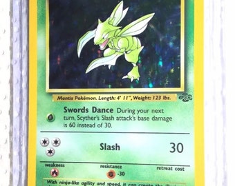 SCYTHER - 10/64 - Jungle Set - Holo - Pokemon Card - Exc / Near Mint - Vintage - Etsy Sweden SCYTHER - 10/64 - Jungle Set - Holo - Pokemon Card - Exc / Near Mint - Vintage - Etsy Sweden