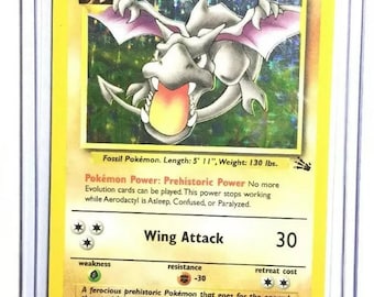 AERODACTYL - 1/62 - Fossil Set - Holo - Pokemon Card - Exc
