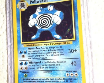 POLIWRATH - 13/102 - Base Set - Holo - Pokemon Card - Exc / Near Mint - Vintage - Etsy POLIWRATH - 13/102 - Base Set - Holo - Pokemon Card - Exc / Near Mint - Vintage - Etsy