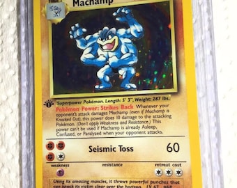 MACHAMP - 8/102 - 1st Edition Base Set - Holo - Pokemon Card - Exc / Near  Mint - Vintage - Etsy