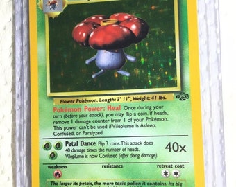 VILEPLUME - 15/64 - Jungle Set - Holo - Pokemon Card - Exc / Near Mint - Vintage - Etsy VILEPLUME - 15/64 - Jungle Set - Holo - Pokemon Card - Exc / Near Mint - Vintage - Etsy