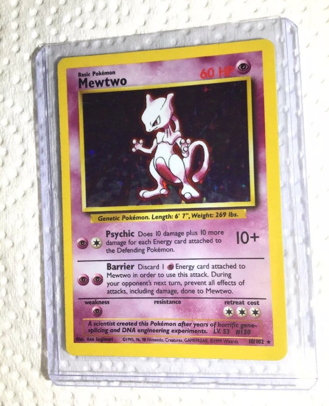 Mewtwo Team R No.150 Pokemon Cards Japanese Nintendo Excellent Conditi