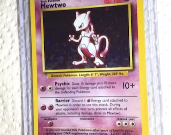 MEWTWO - 10/102 - Base Set - Holo - Pokemon Card - Exc