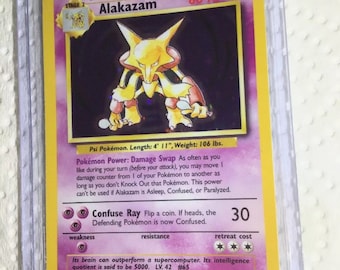 1999 alakazam pokemon card value 1999 Pokemon Alakazam - 1st Edition Shadowless main image 0
