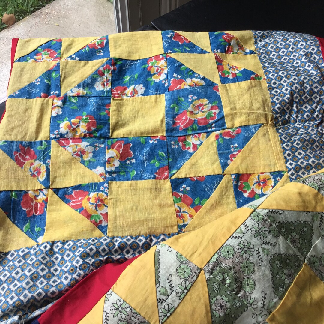 Vintage Quilt Top Etsy