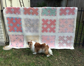 Vintage Quilt to repurpose repair or stack(cutter)