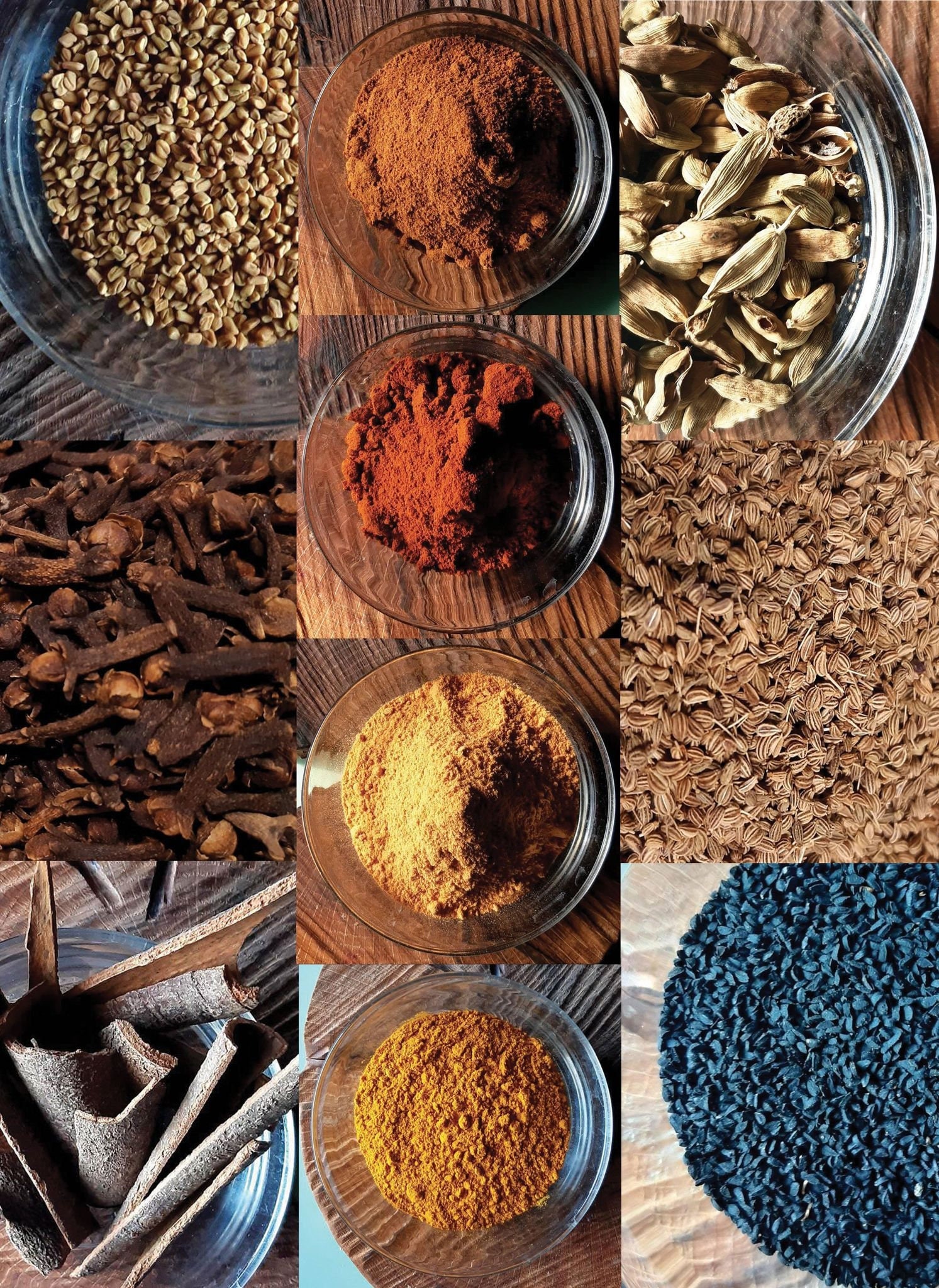 Ethiopian Spices Berberè Mitmittà Fenugreek Curry Cinnamon Cardamom ...