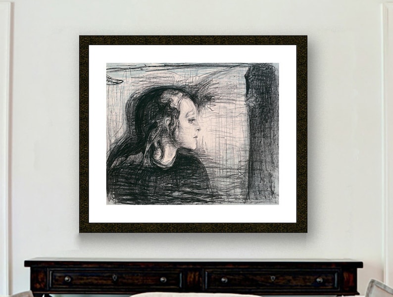 Edvard Munch Print Reproduction Attraction I Fine Art Print