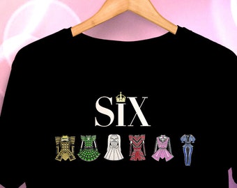 Six the Musical Design tee shirt, all sizes and childrens