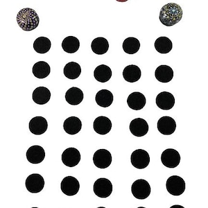 VERY SMALL CIRCLE Felt Cut Outs for Shaped Rock Bottoms of Gypsum/Cement Rock Painting Dot Mandalas