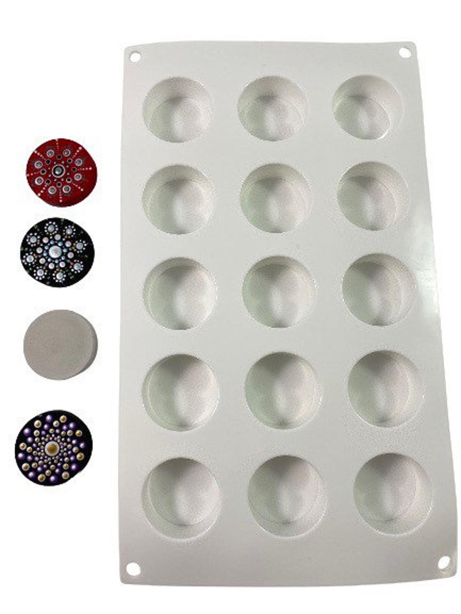VERY SMALL DISC Silicone Mold 15 Cavity Disc Shaped Silicone Etsy