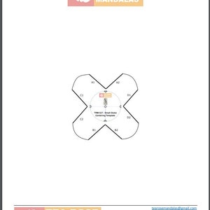 SMALL GLOBE Printed Centering Template PDF File for Globe Shaped Rocks of Gypsum/Cement Rock Painting Dot Mandalas