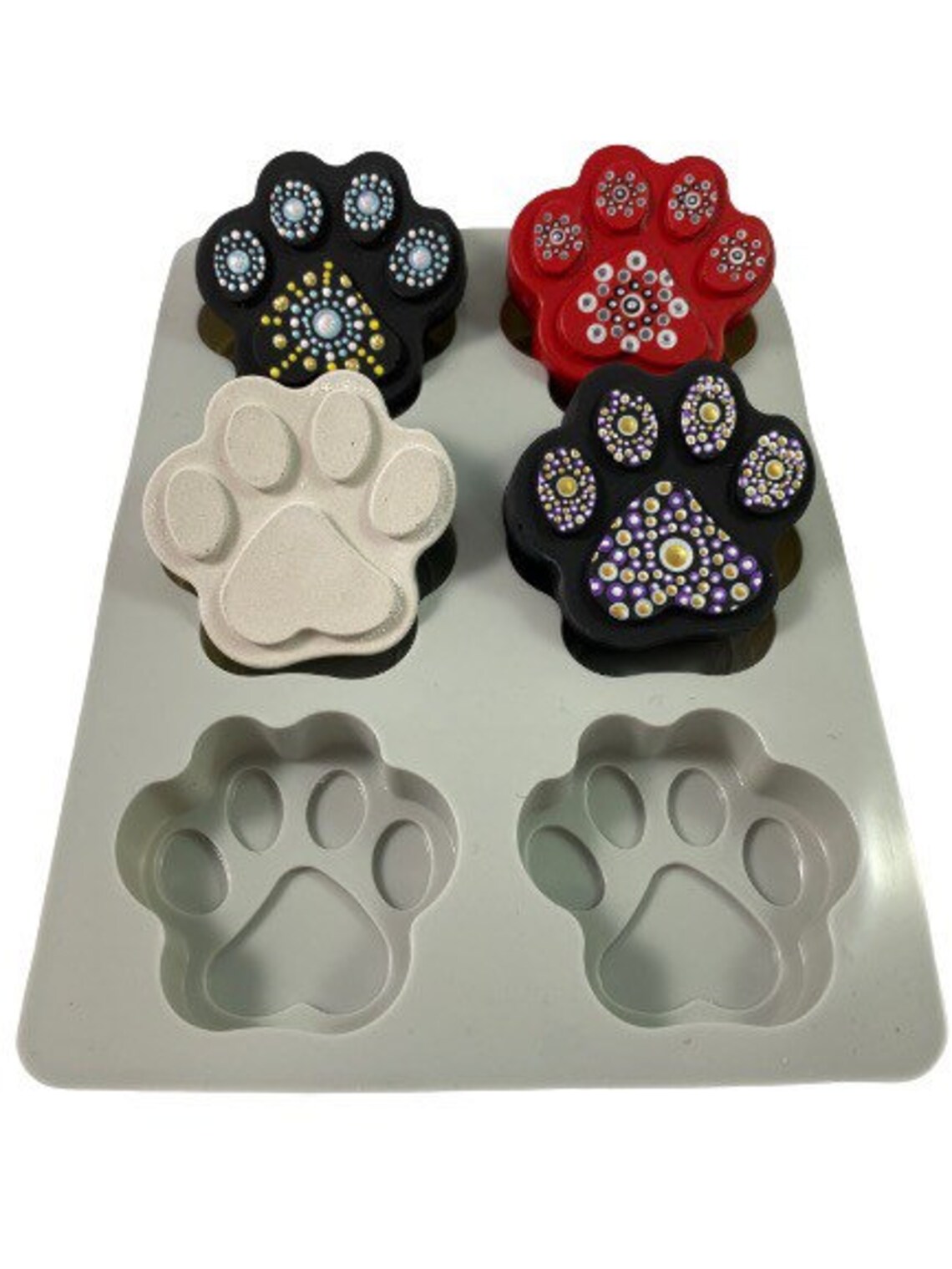 DOG PAW Silicone Mold 6 Cavity Dog Paw Shaped Silicone Mold Etsy