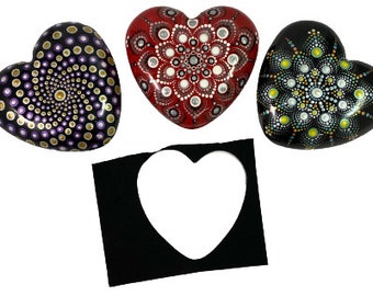 VERY LARGE Heart SVG File for Felt Cut Outs for Shaped Rock Bottoms