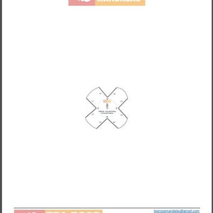 VERY SMALL Globe Printed Centering Template PDF File for Globe Shaped Rocks of Gypsum/Cement Rock Painting Dot Mandalas