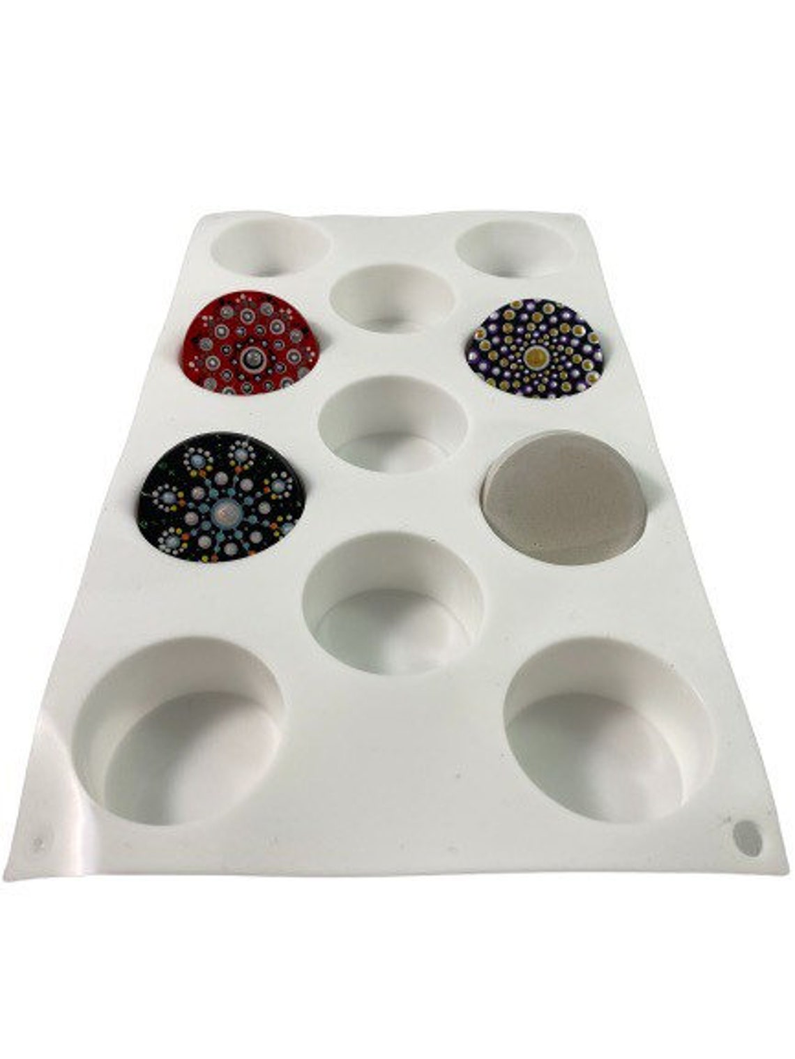 SMALL DISC Silicone Mold 11 Cavity Disc Shaped Silicone Mold Etsy