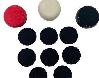 CIRCLE Felt Cut Outs for Shaped Rock Bottoms of Gypsum/Cement Rock Painting Dot Mandalas