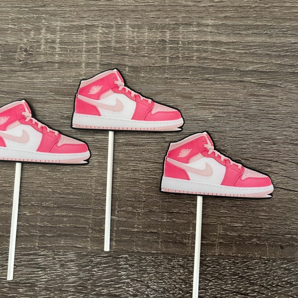 Shoe cupcake toppers, retro sneakers cupcake toppers