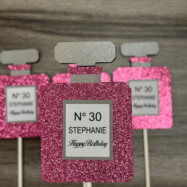 Designer Perfume Cupcake Topper