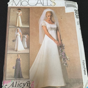 McCalls 8635, ALICYN Pattern, Bridal Dress Sew Pattern