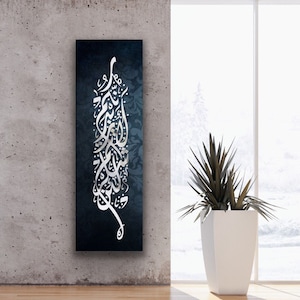 Surah Ibrahim, Islamic Canvas Wall Art, Islamic Calligraphy, Muslim Home Decoration, Canvas Print