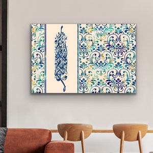 Surah Ibrahim, Islamic Wall Art, Islamic Canvas Print,  Islamic Gifts for Muslims, Arabic Calligraphy, Quran Wall Art, Muslim New Home Gift