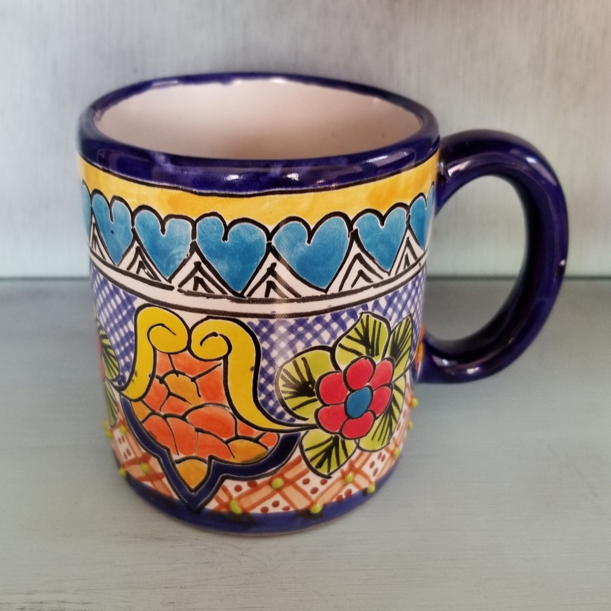 Talavera coffee cup Mexican coffee mug hand painted tea Etsy