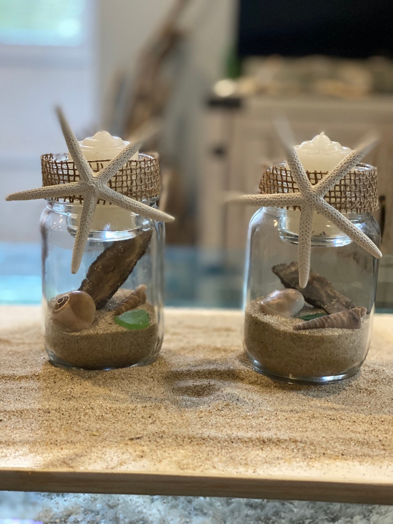 Starfish Candle Holders Beach Decor Candle Holders Beach Etsy