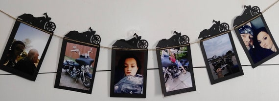 Estandarte de la foto de la motocicleta / Harley Davidson Photo Banner