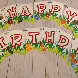 Very Hungry Caterpillar Birthday Banner - Caterpillar Banner - Eric Carle Party