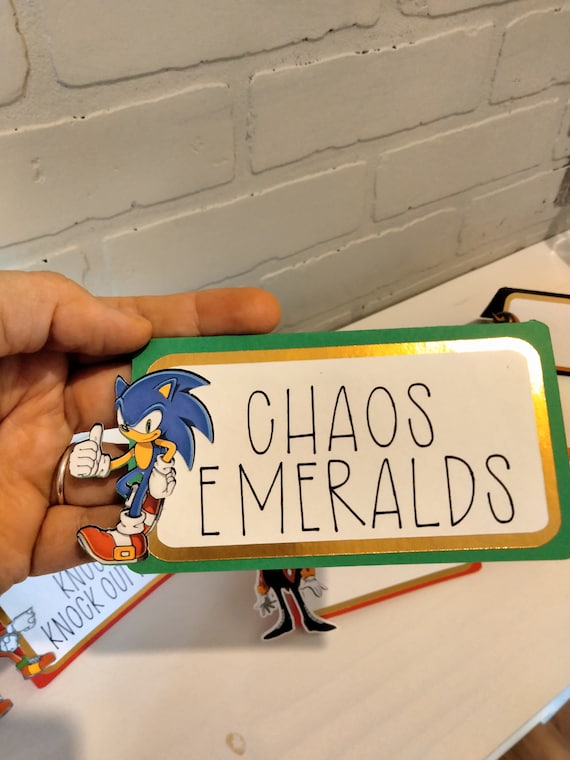 Emeralds of Chaos - Sonic The Hedgehog Hardcover Journal by