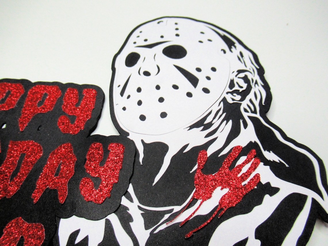 Jason Topper Jason Cake Topper - Friday the 13th Decor - Horror Theme - Halloween - Etsy