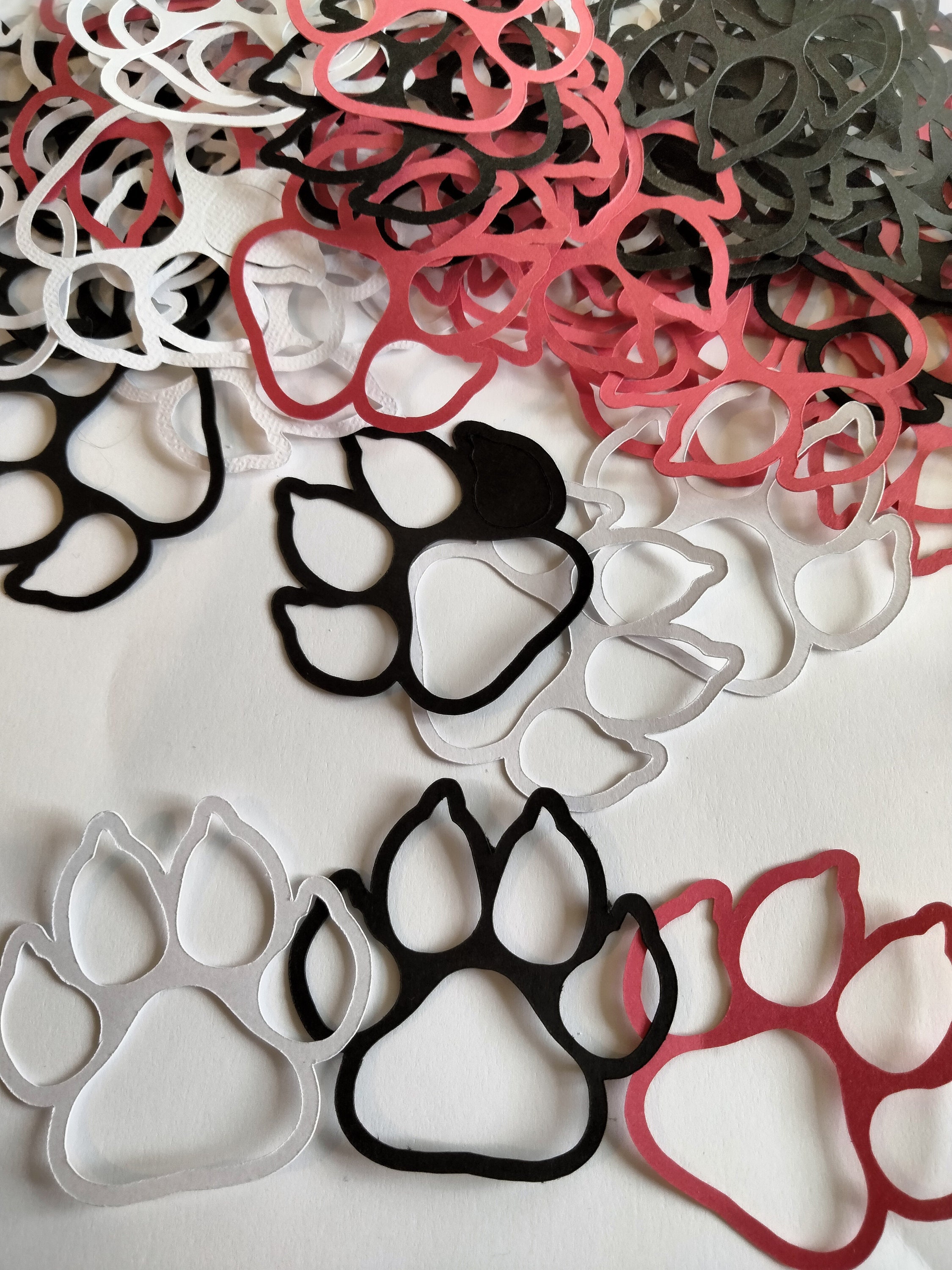 Dog Confetti Dog theme party Paw print confetti