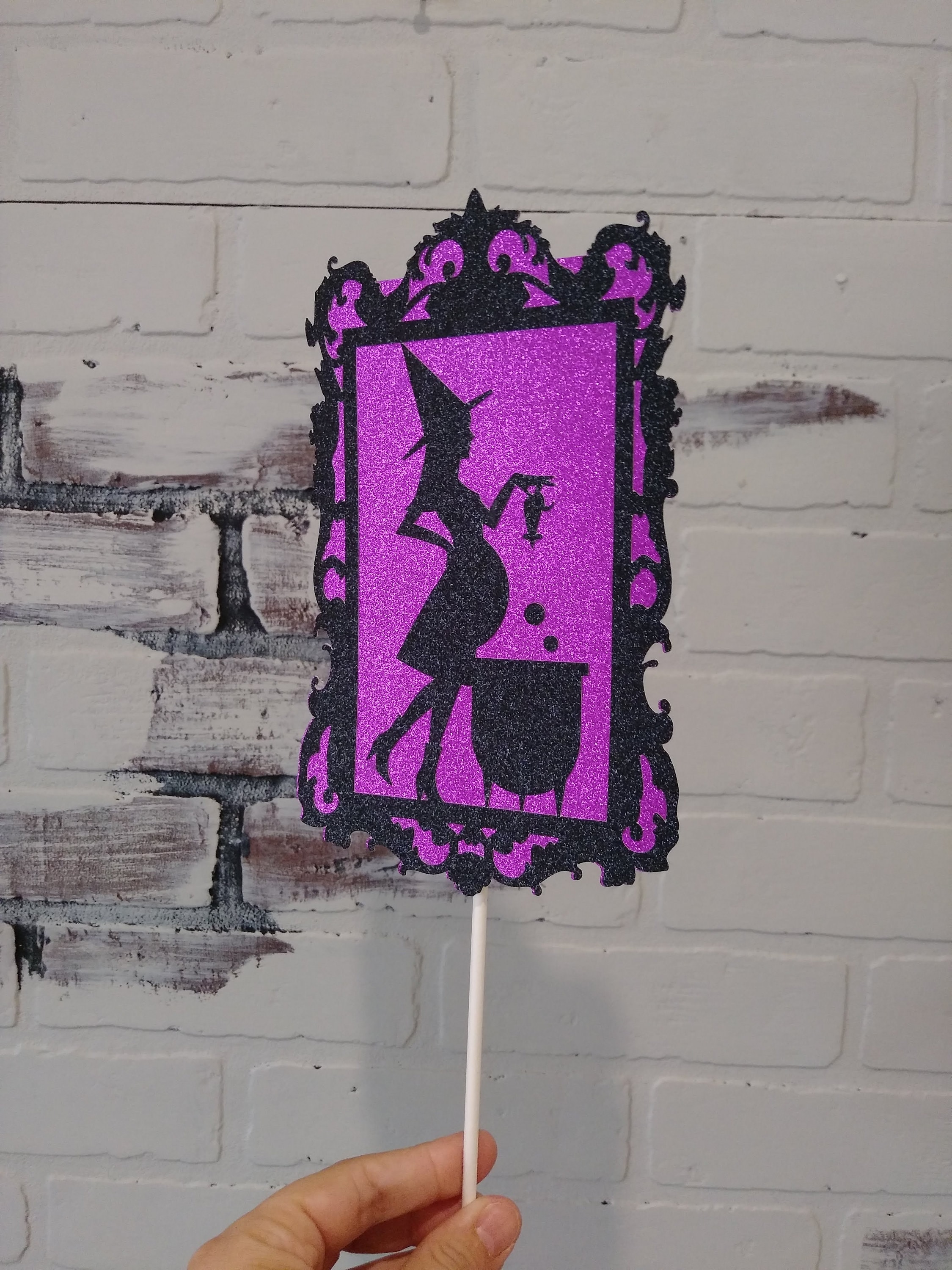 A Baby Is Brewing Cake Topper Halloween Baby Shower Cake Topper Pregnant Witch Halloween Baby Shower Decor
