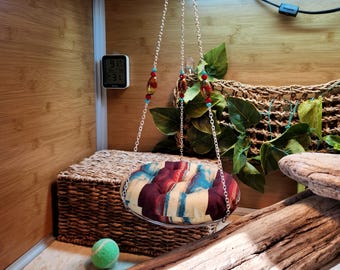 Bearded Dragon Lizard Pillow Swing; Papasan Style, Multiple Sizes - Fabric Colors