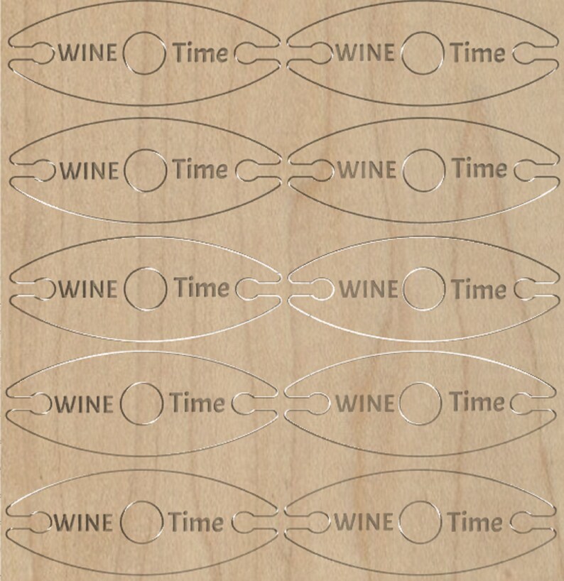 Wine caddy cutout design cnc carving print template INSTANT Etsy