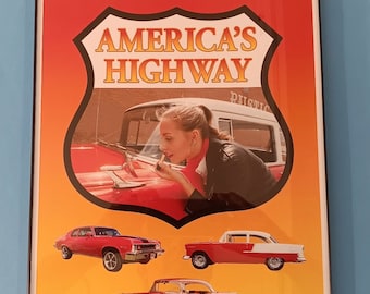 Classic Car Poster 12X18 mit Rahmen