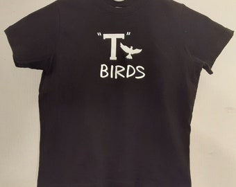 Youth T-Bird Tee Shirt Screen Printed On Front & Back From The Movie Grease 100% Cotton. Same Day Shipping.