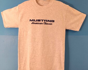 Mustang American Classic T-Shirt. Hanes 100% Cotton. Same Day Shipping