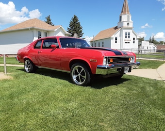 Nova Classic Car 1974 12X18 Poster. Ships in a heavy-duty box.