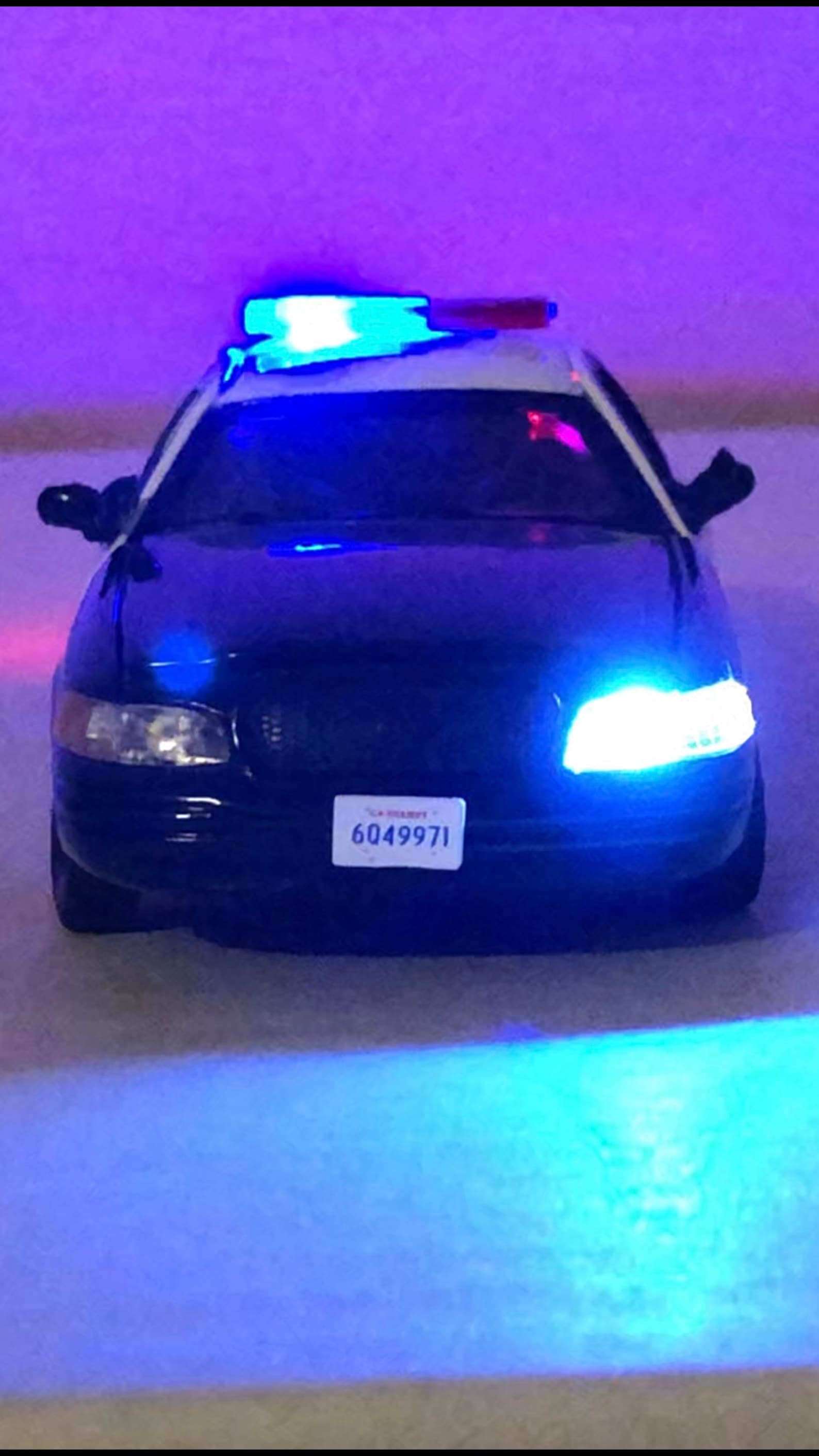 Toy police car with lights and sirens Etsy