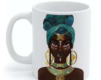 Honor Your Ancestors Mug - Afrocentric Coffee Mug, Black Woman,  Herbal Tea, Custom Mug, African American, Personalize