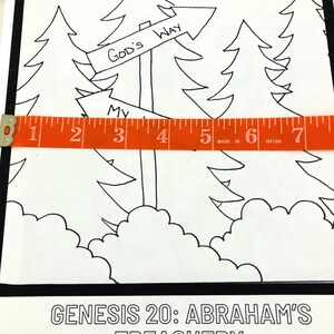 Genesis 20: Abraham’s Treachery, A Digital Download Coloring Page