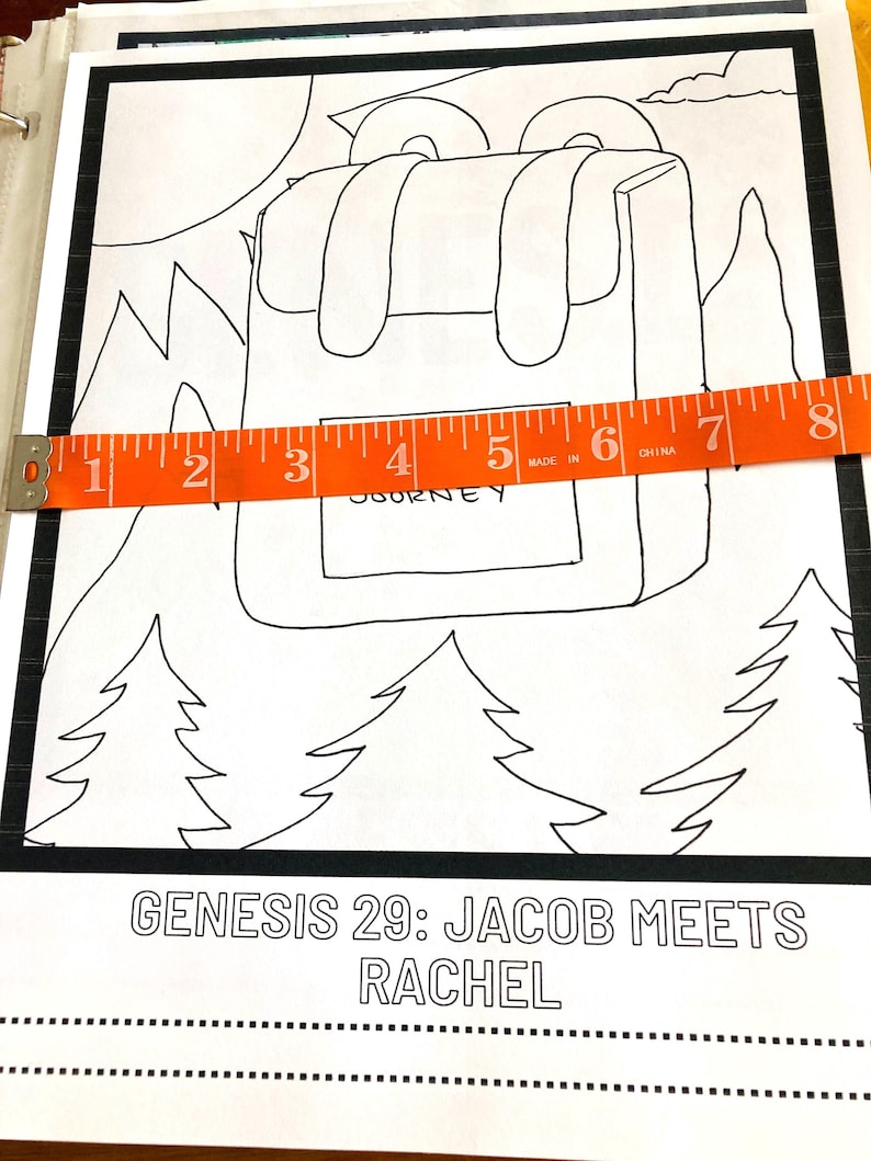 Jacob Meets Rachel - Genesis 29 Coloring Page | Bible Study Digital ...