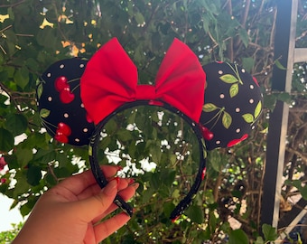 Handmade Cherry Mickey Ears (Limited Stock)