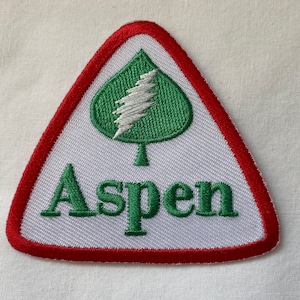 Aspen Bolt Patch Vintage Style Iron On