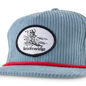 Breckenridge Skier Patch Corduroy Rope Hat