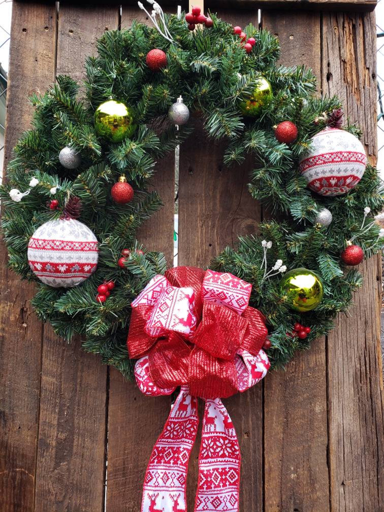 Ugly Christmas Sweater Wreath 