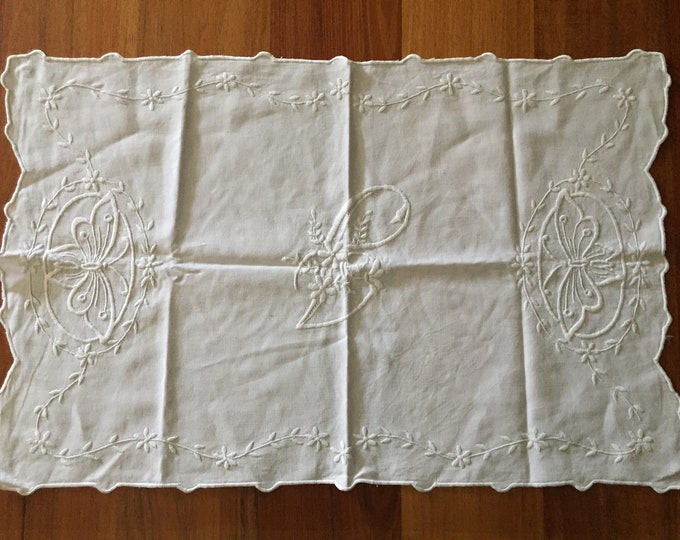 Edwardian Era Art Nouveau Antique Monogrammed 